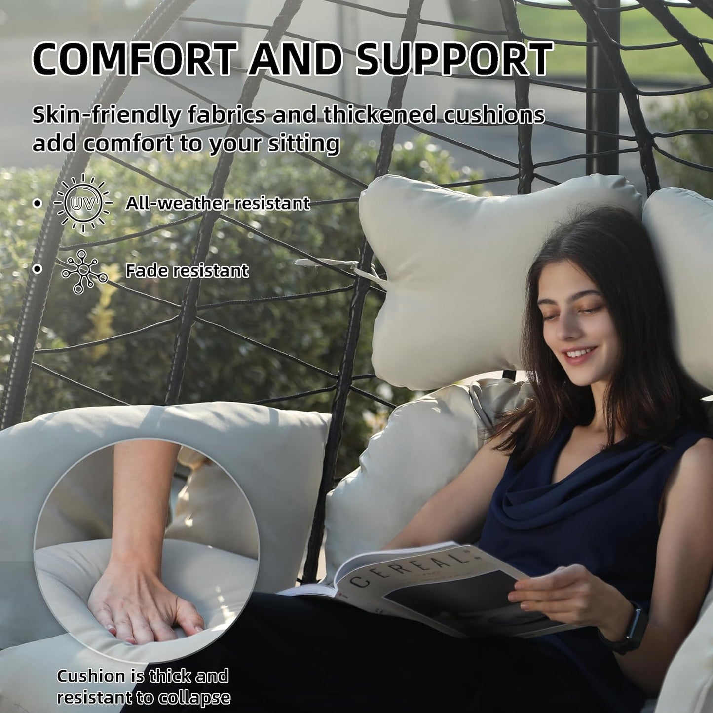 JESSELA - 2-Seater Hanging Pod Chair