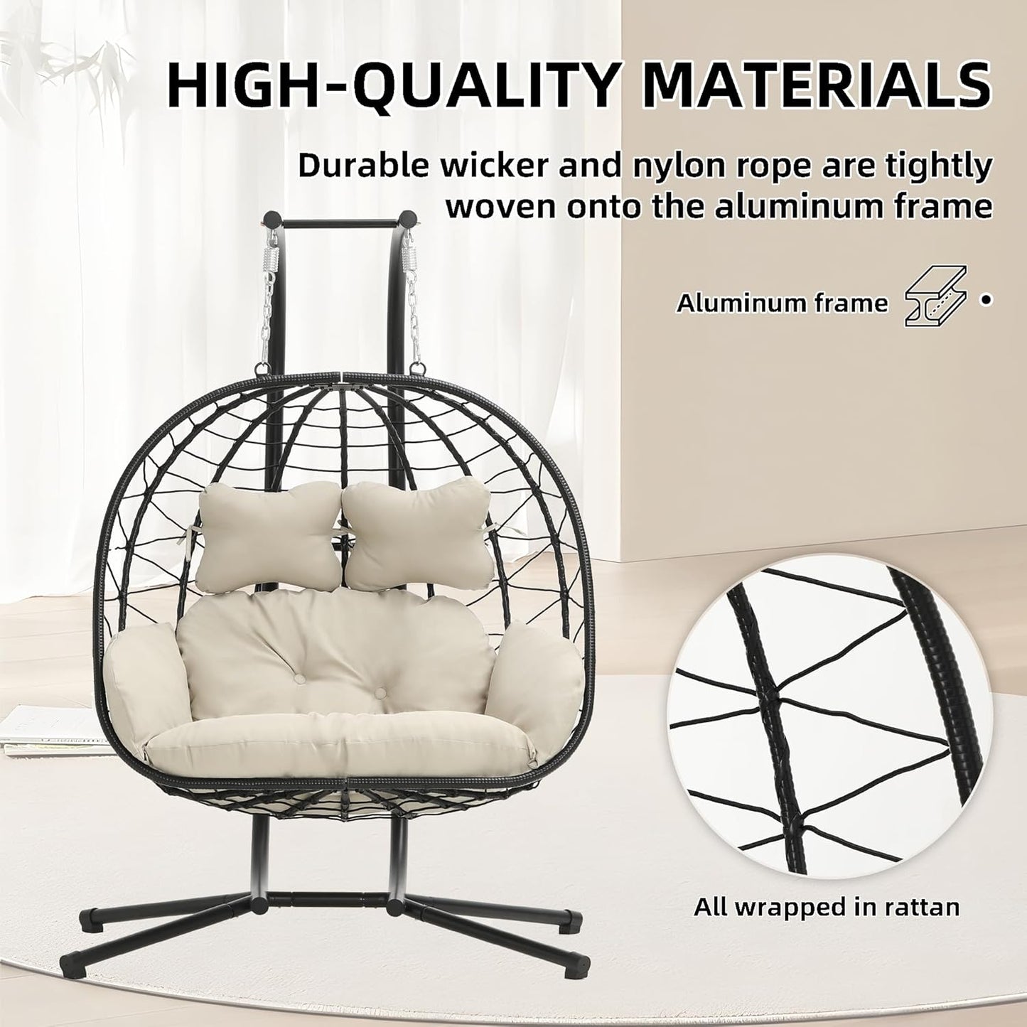 JESSELA - 2-Seater Hanging Pod Chair